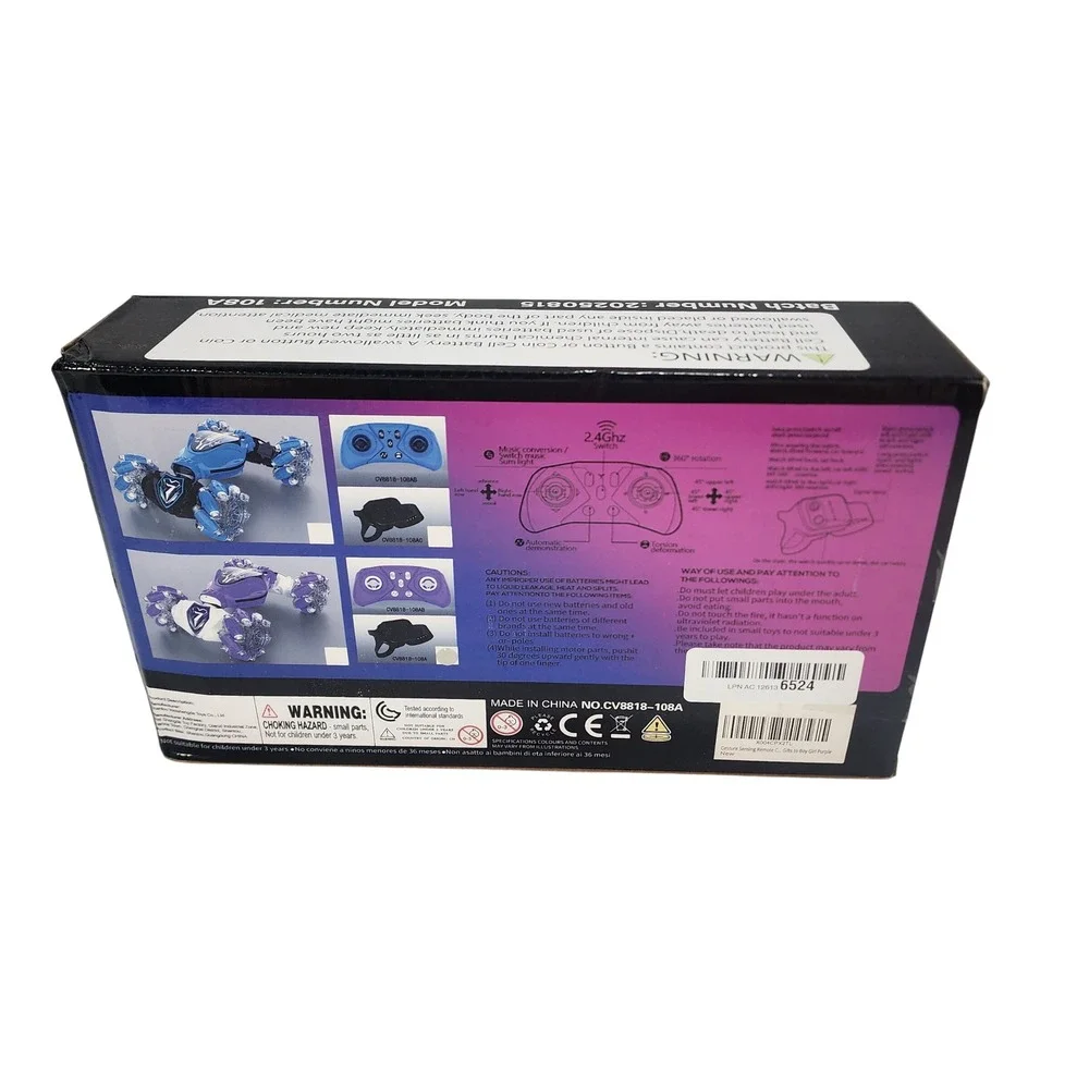 Climbing Stunt Car 108A 2.4GHz RC Gesture Sensing Remote Control Toy Blue